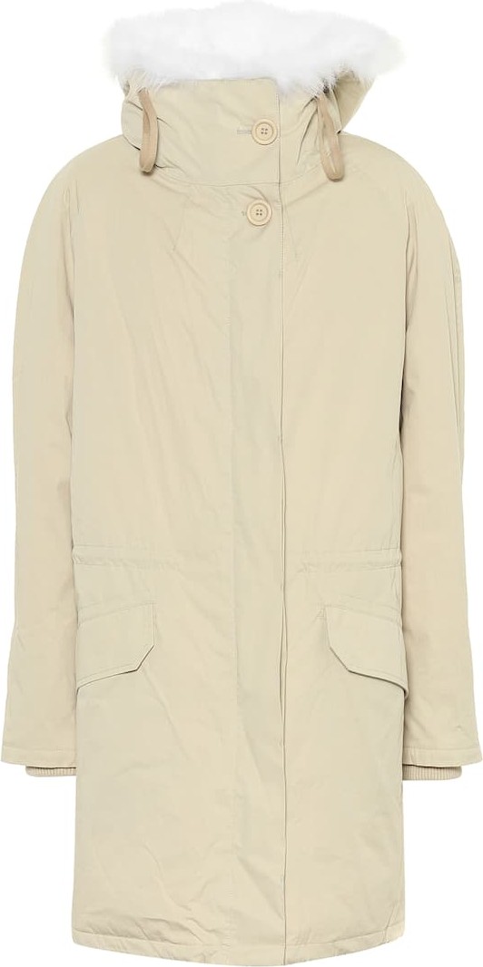 Yves Salomon Army fur-trimmed down parka