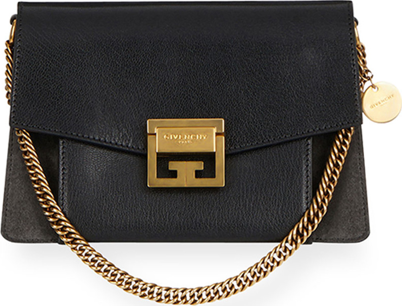 Givenchy GV3 Small Pebbled Leather Crossbody Bag