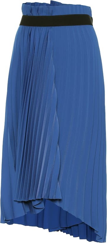 Balenciaga Pleated midi skirt