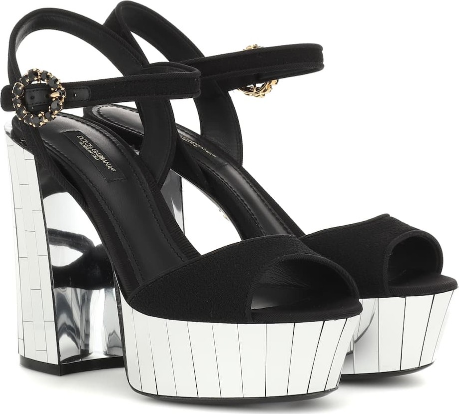 Dolce & Gabbana Embellished plateau sandals