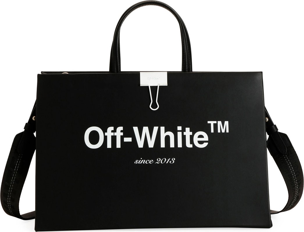 Off White Medium Logo Box Bag