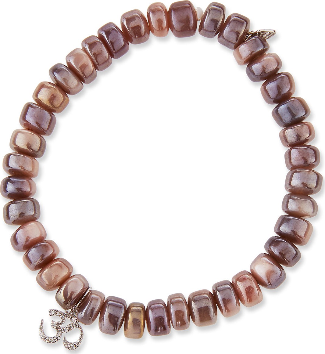 Sydney Evan Mauve Moonstone & Diamond OM Bracelet