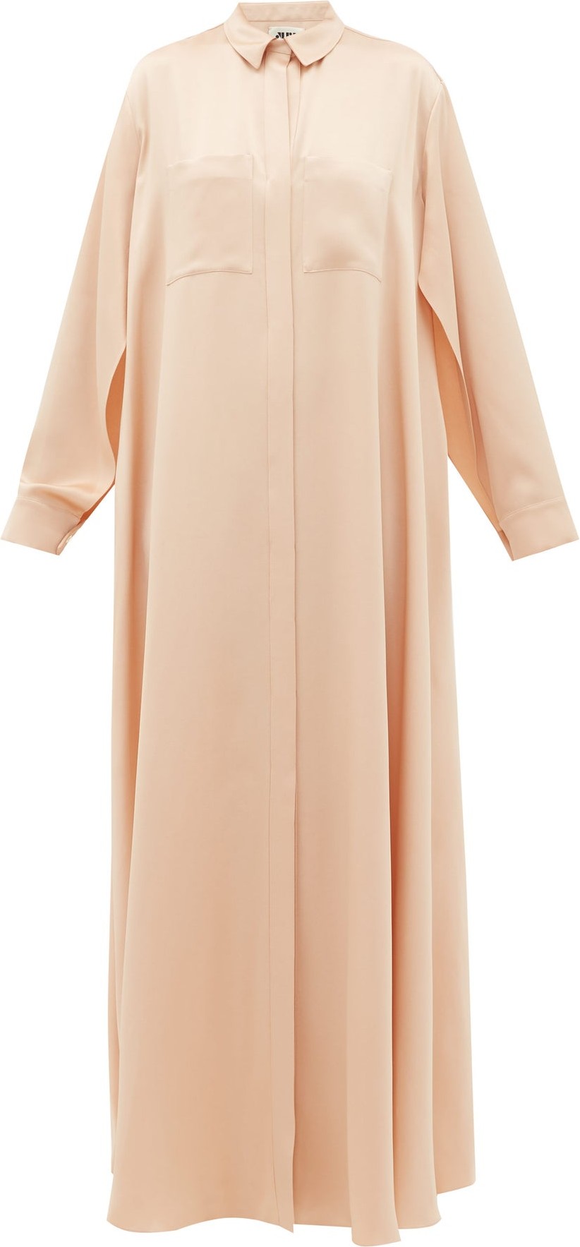 Maison Rabih Kayrouz Chest pockets satin shirtdress