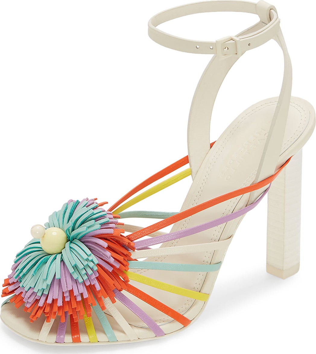 Mercedes Castillo Ilma Colorblock Fringe Sandals