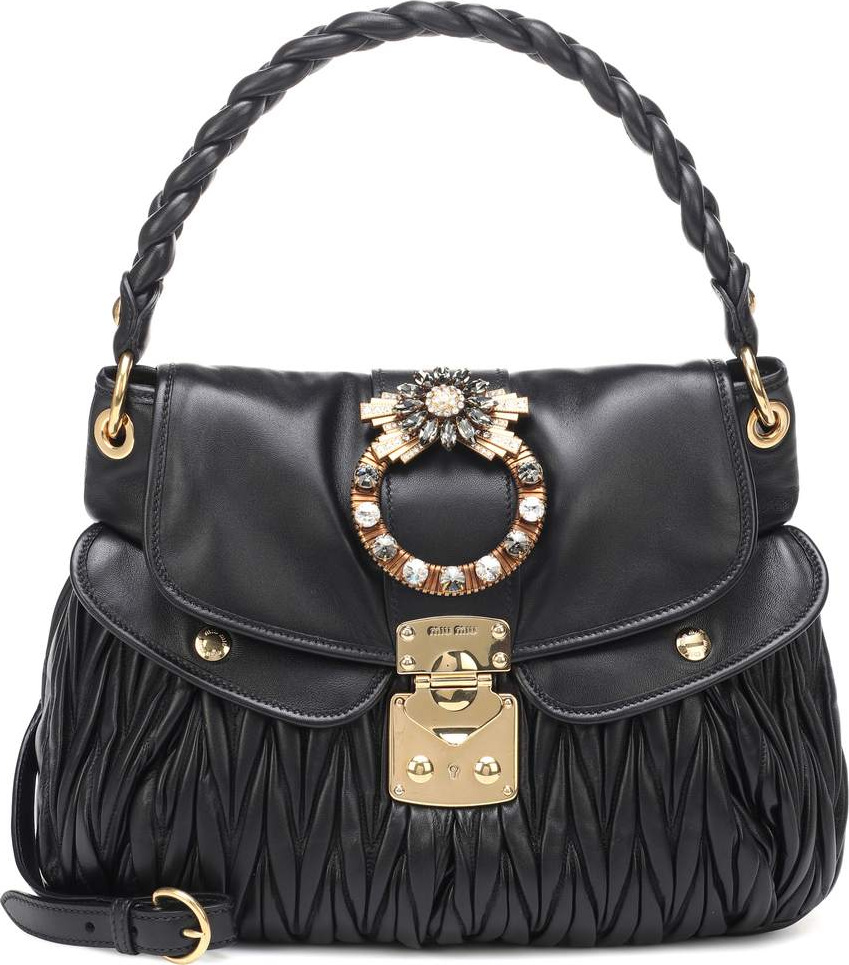 Miu Miu Matelassé leather shoulder bag