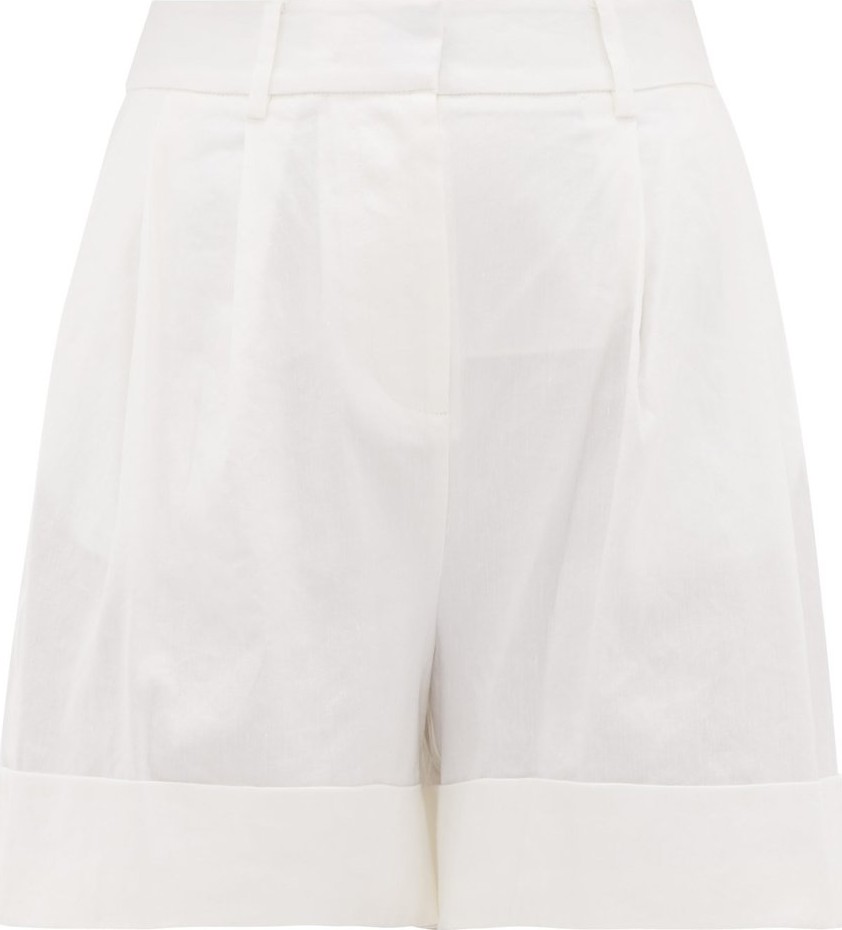 DIANE von FURSTENBERG Shiana high-rise linen-blend shorts