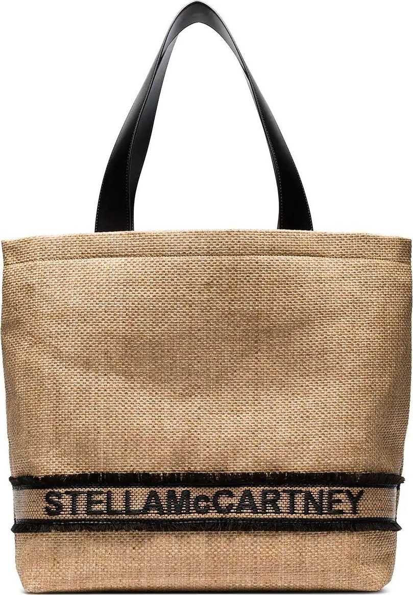 Stella McCartney woven logo tote bag
