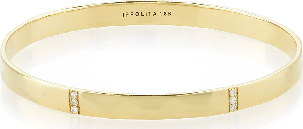 IPPOLITA 18k Gold Glamazon 3-Section Diamond Bangle