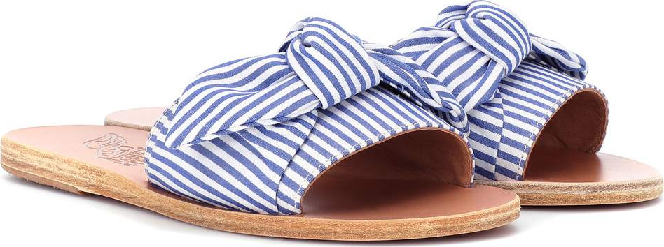 Ancient Greek Sandals Taygete Bow striped sandals