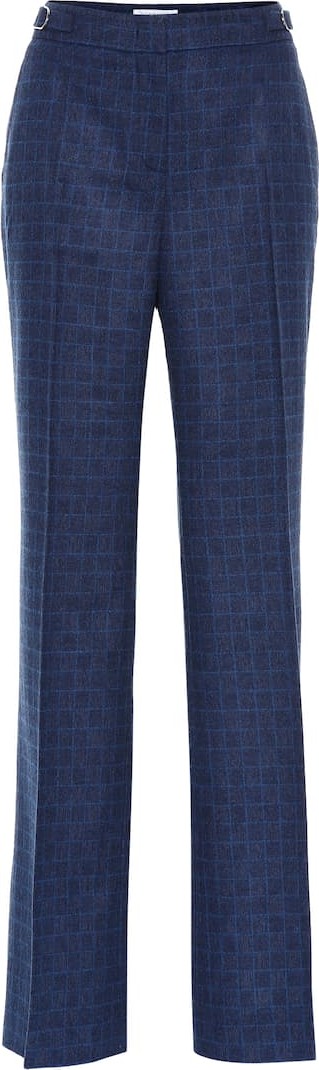 Gabriela Hearst Torres checked wool-blend pants