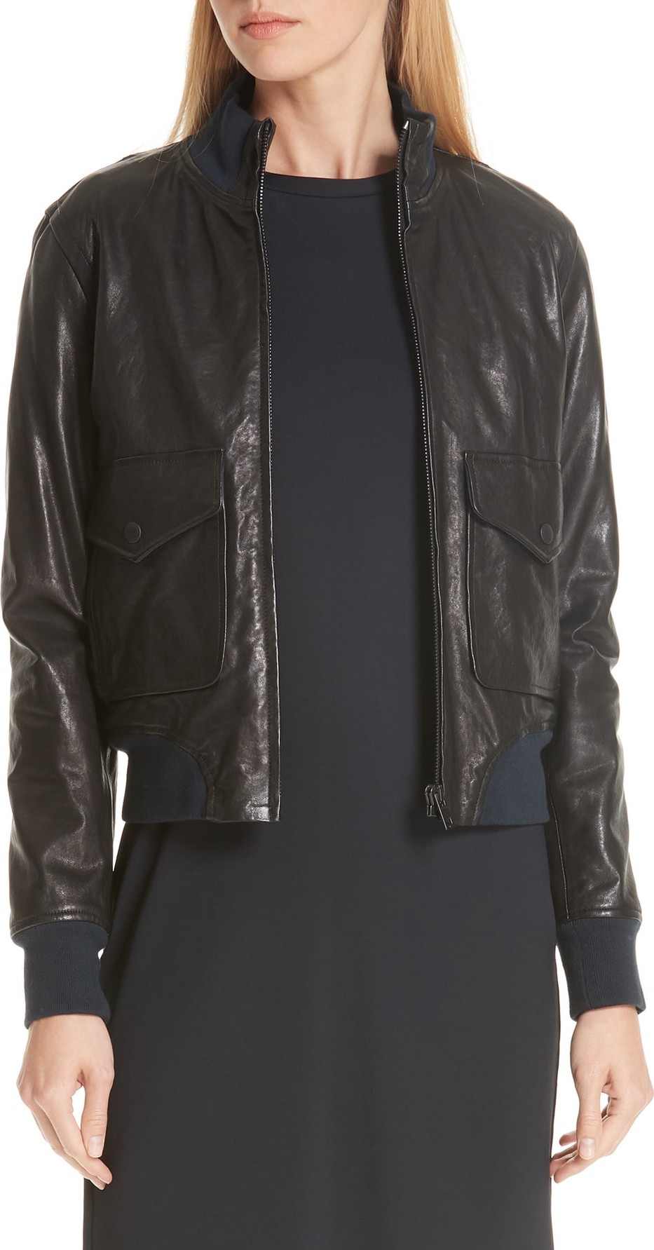 Rag & Bone Mila Lambskin Leather Jacket