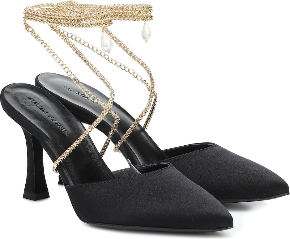 Magda Butrym Finland embellished satin pumps