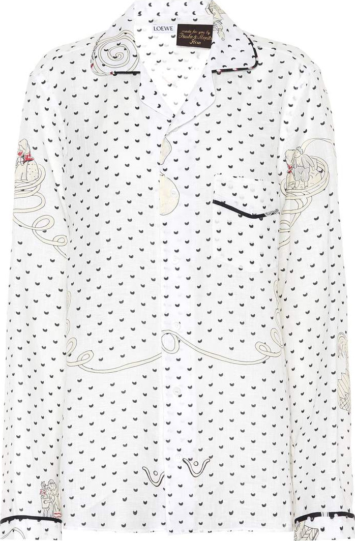 LOEWE X Paula's Ibiza printed linen shirt