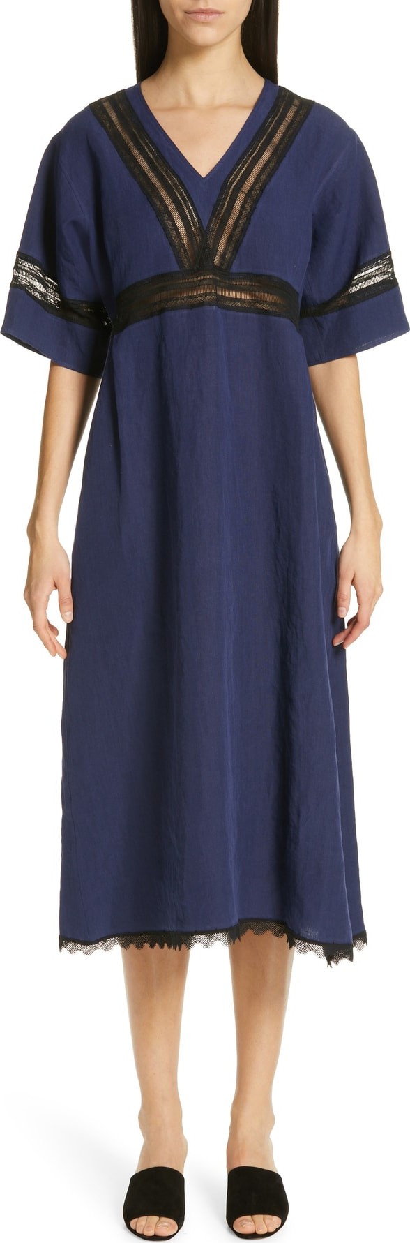 Sofie D'hoore V Neck Linen Dress