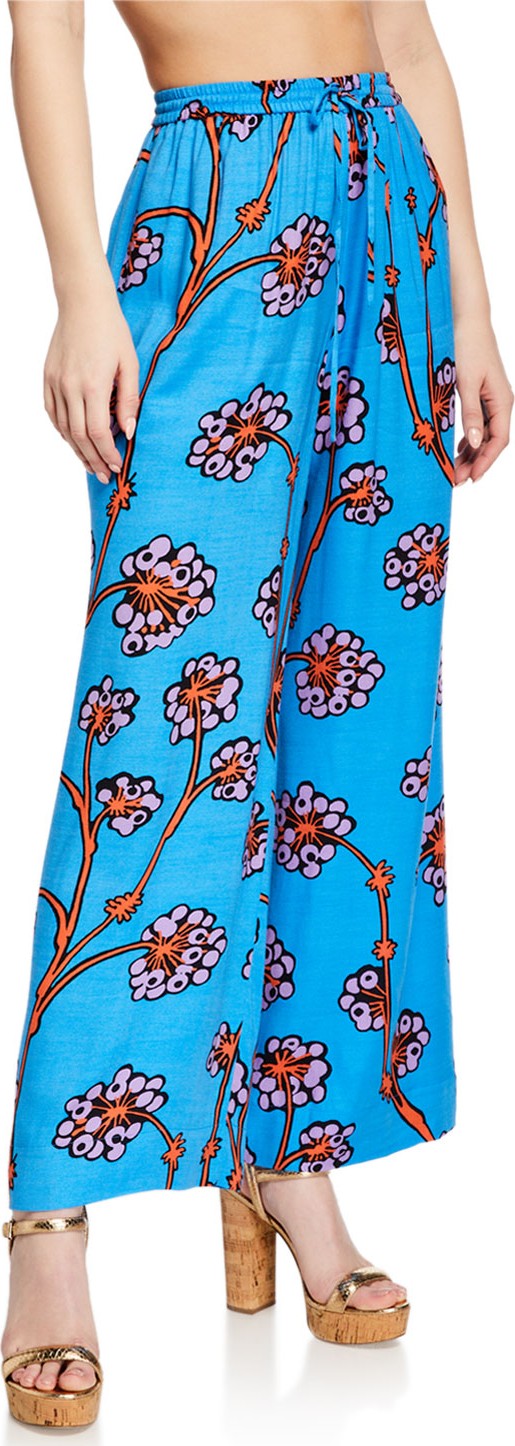 DIANE von FURSTENBERG Tunis Printed Coverup Pants