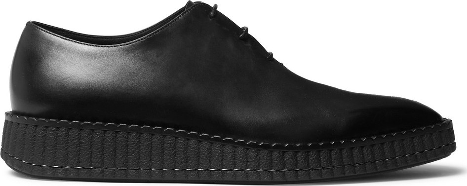 Berluti Alessandro Exaggerated-Sole Leather Oxford Shoes