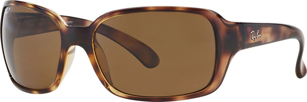 Ray Ban Square Polarized Plastic Sunglasses