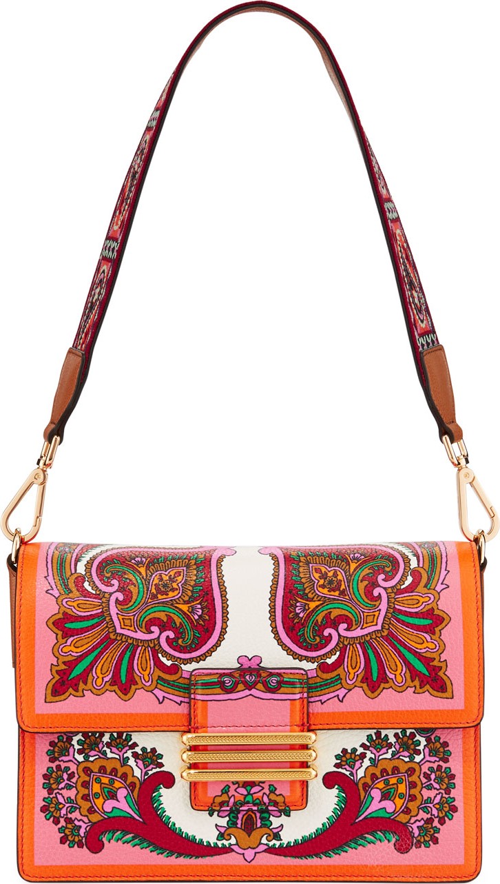 Etro Contracolla Rainbow Rockin Bloom Shoulder Bag
