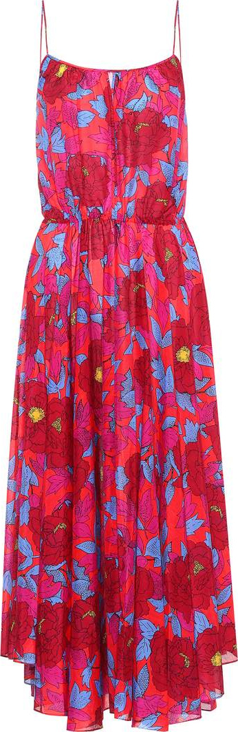 DIANE von FURSTENBERG Floral-printed silk and cotton dress