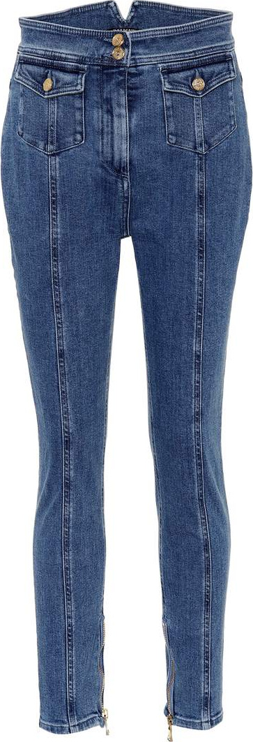 Balmain High-waisted skinny jeans