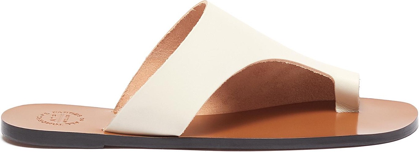 ATP Atelier 'Rosa' toe ring leather slide sandals
