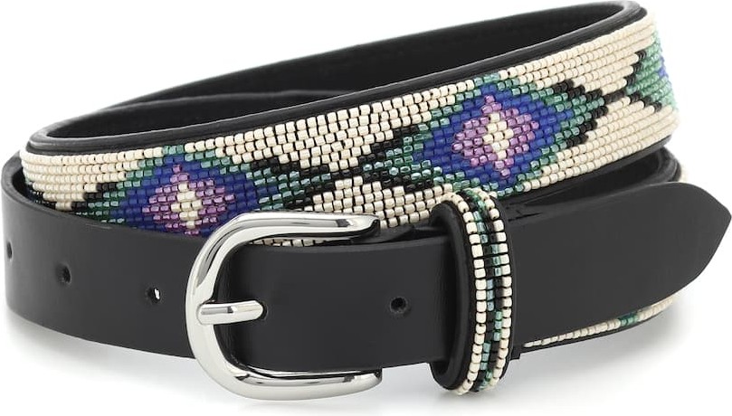 Isabel Marant Elsa beaded leather belt