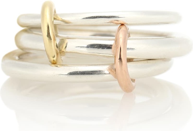 Spinelli Kilcollin Daphne 18kt gold and sterling silver linked rings