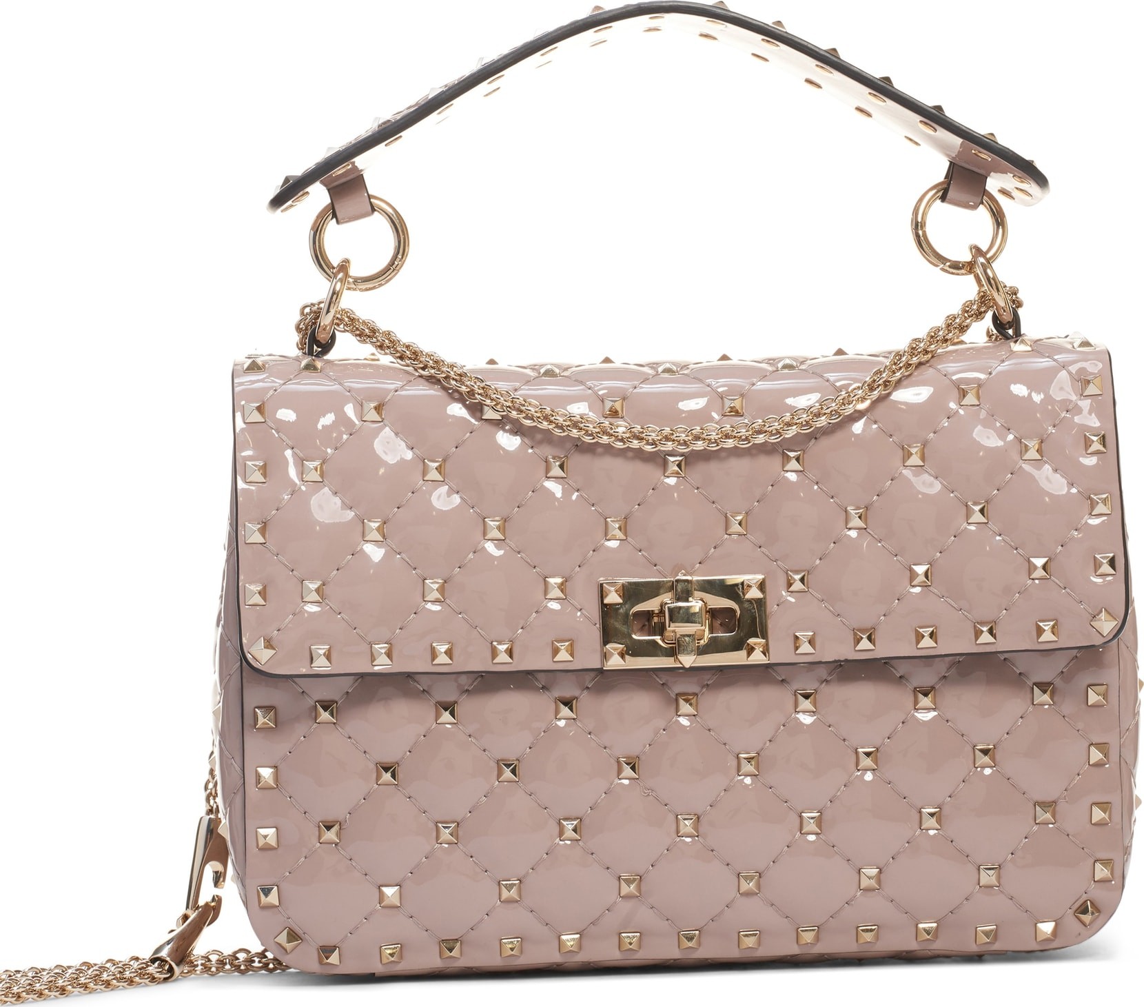 Valentino Medium Rockstud Spike Leather Shoulder Bag