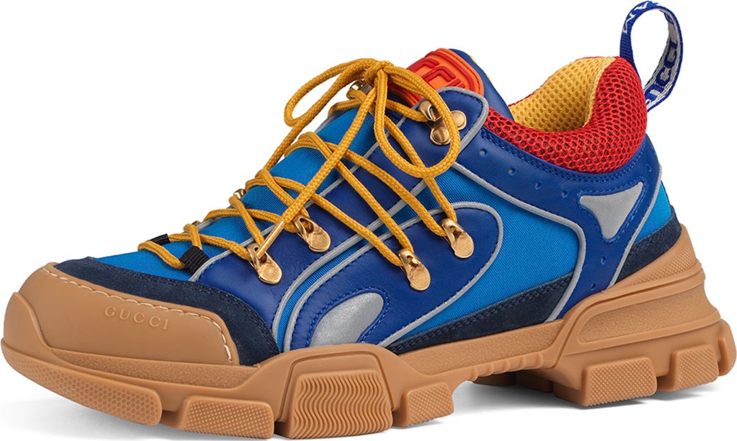 Gucci Leather and Canvas Sneaker