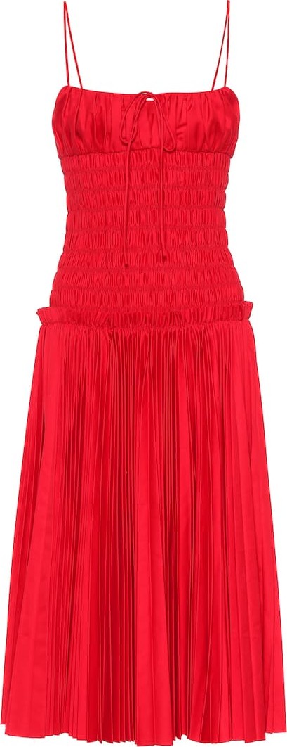 Khaite The Delphine cotton poplin dress