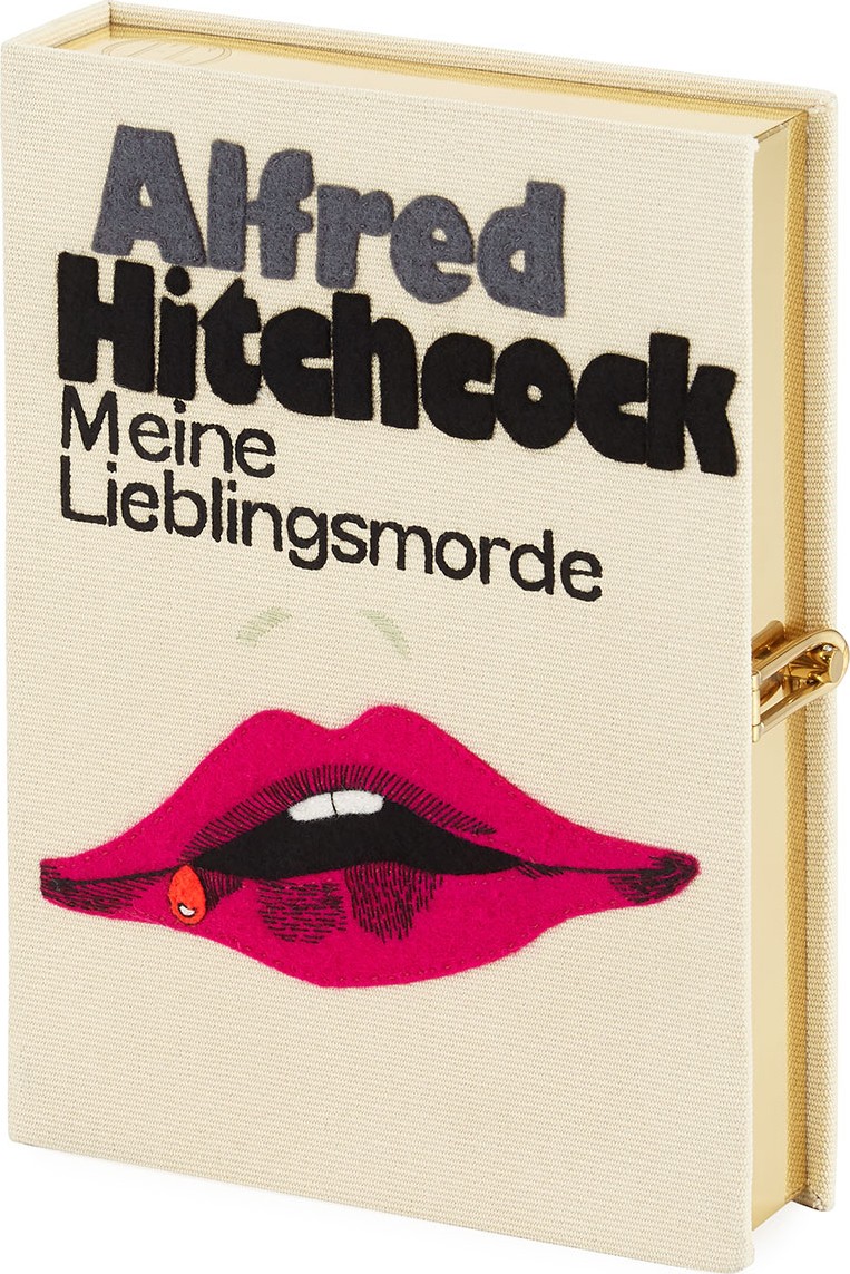 Olympia Le-Tan Meine Lieblingsmorde Book Clutch Bag, Cream