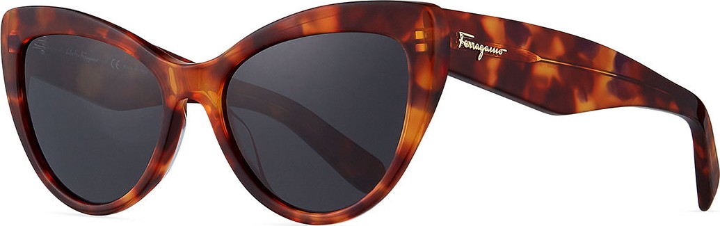 Salvatore Ferragamo Acetate Cat-Eye Sunglasses
