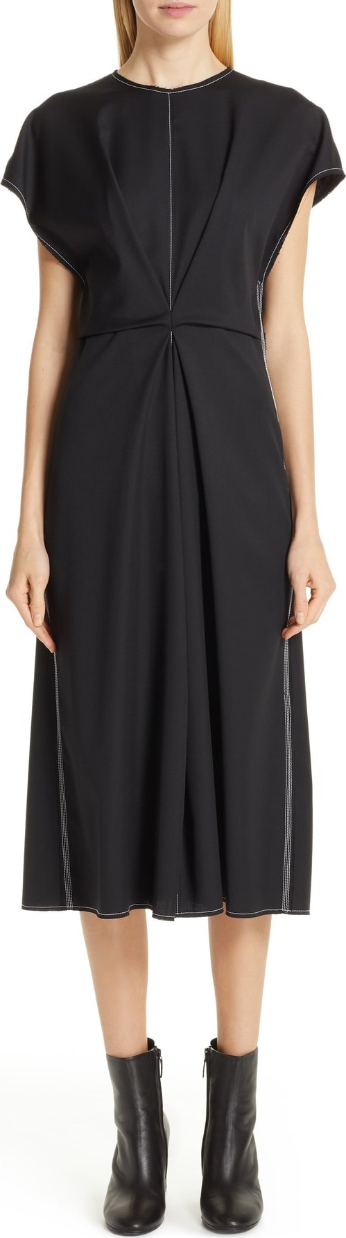 LOEWE Inverted Tuck Draped Dress