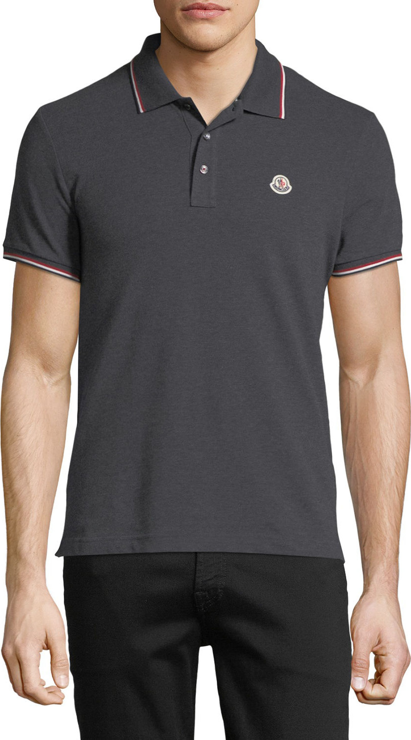 Moncler Tipped Piqué Polo Shirt