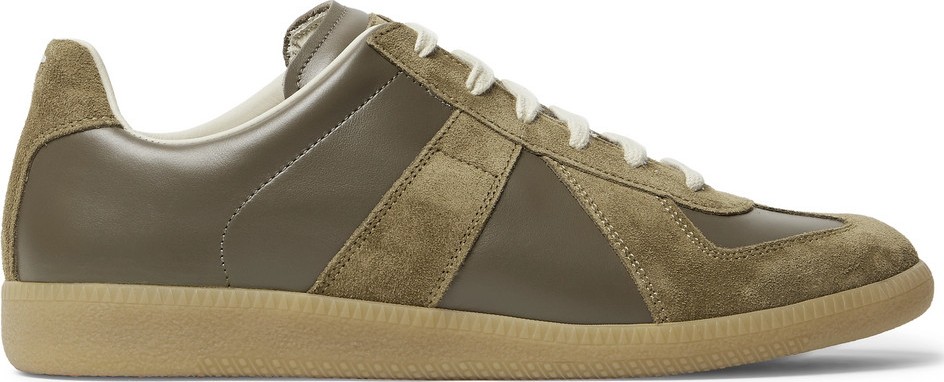 Maison Margiela Replica Suede and Leather Sneakers