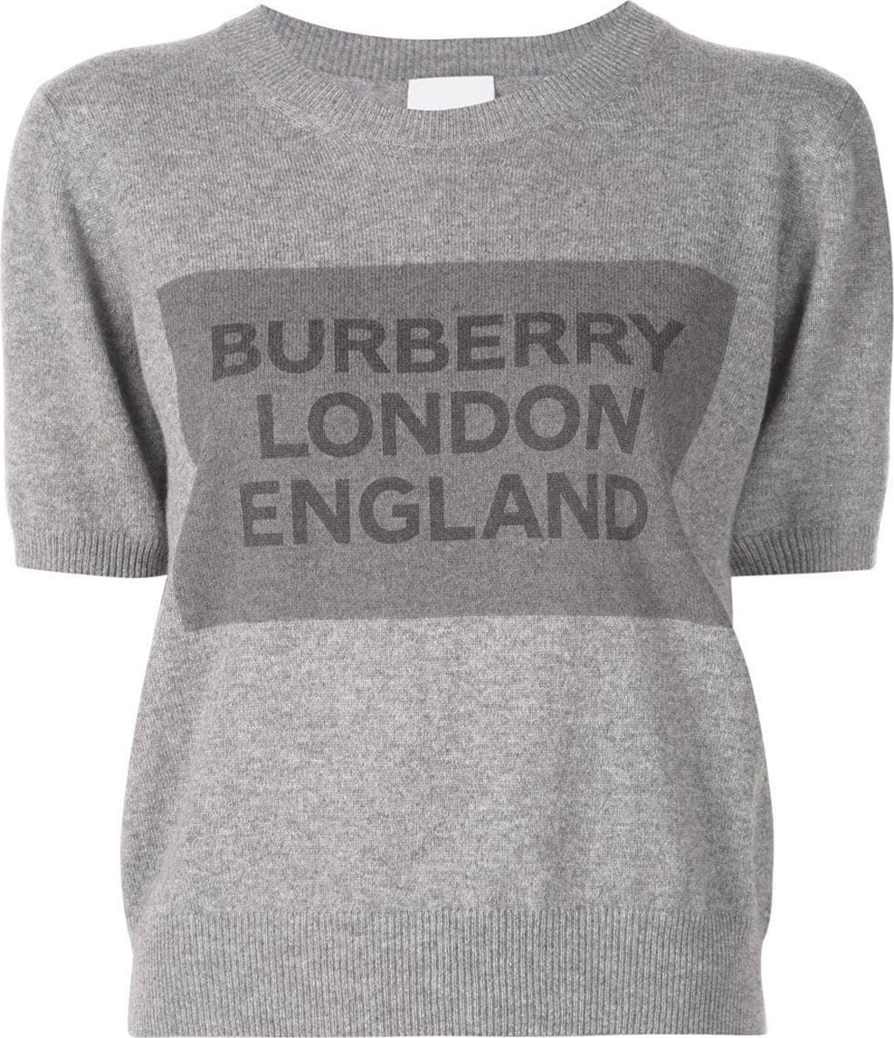 Burberry London England knit logo print top