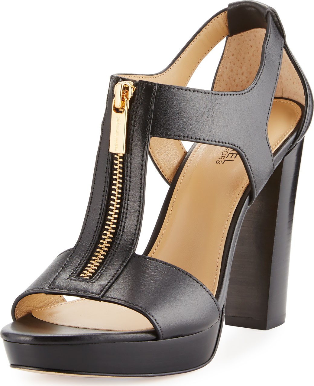 MICHAEL MICHAEL KORS Berkley Leather Zip Sandal