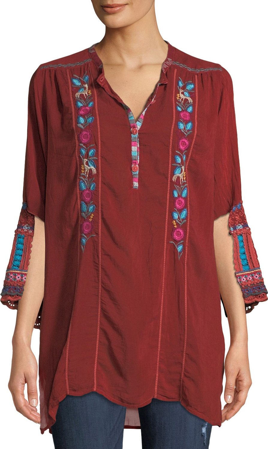 Johnny Was Swirl Patchwork Tunic