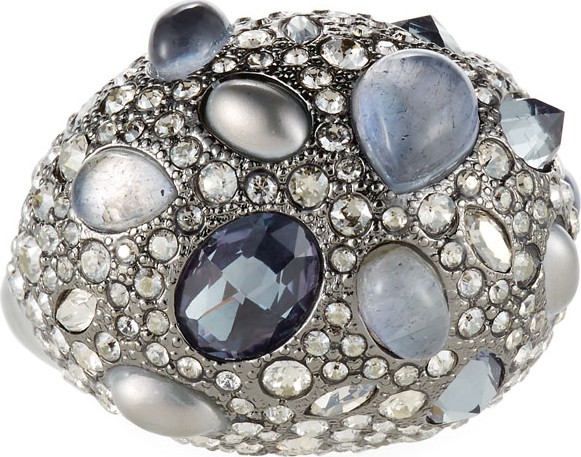 Alexis Bittar Stone Cluster Pave Cocktail Ring, Size 7