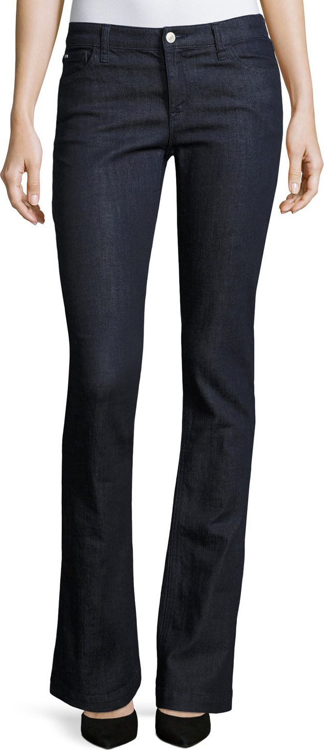 Armani Jeans Mid-Rise Boot-Cut Stretch-Denim Jeans, Indigo