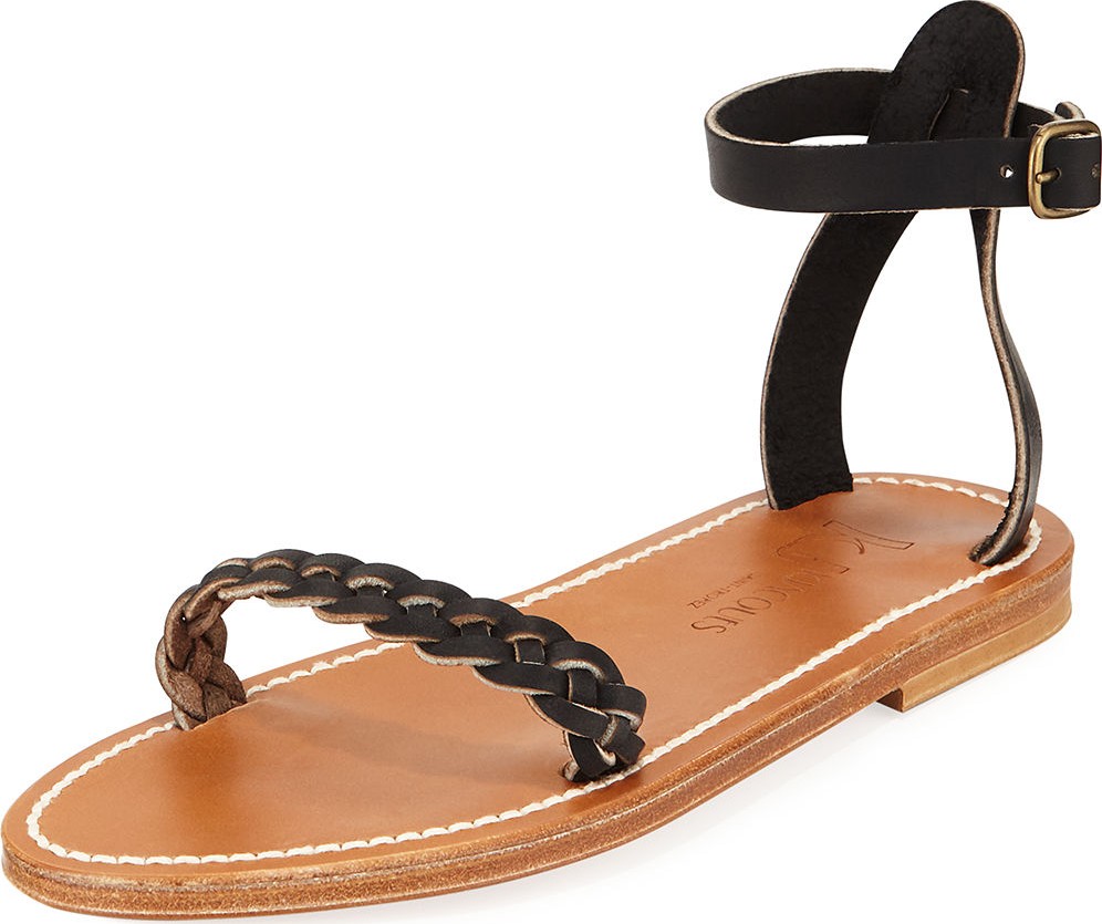 K. Jacques Mathis Braided Leather Sandals