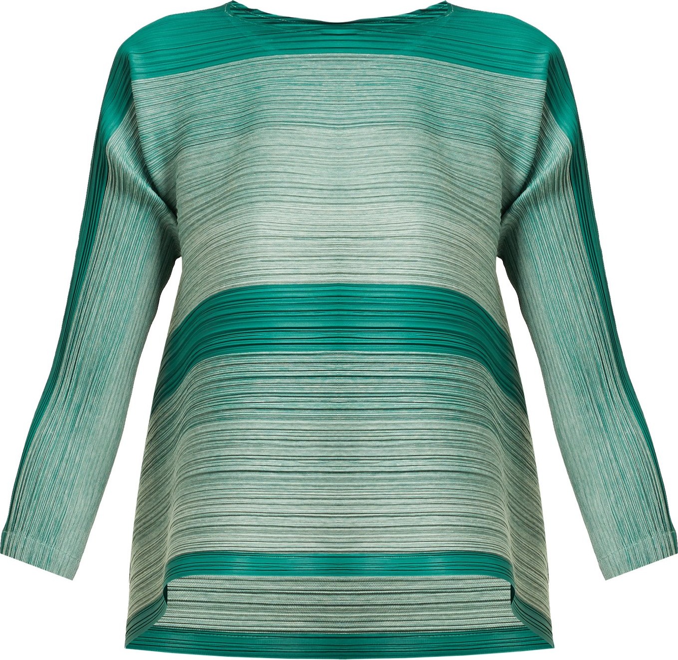 Pleats Please By Issey Miyake Log Bounce striped tech-pleated tunic top