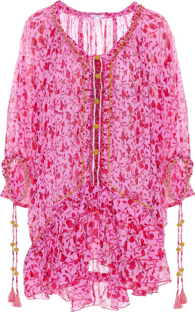 Poupette St Barth Fleur embroidered cotton dress