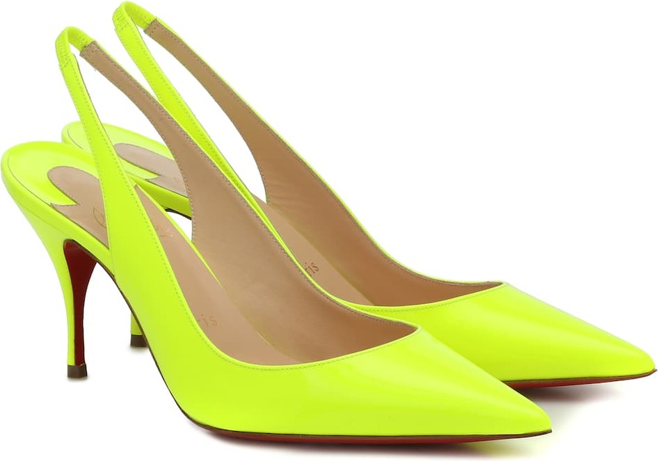 Christian Louboutin Clare Sling 80 leather pumps