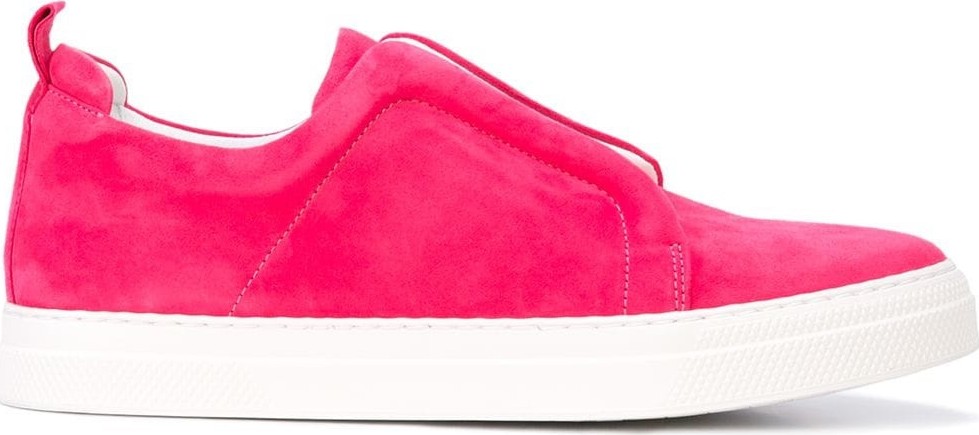 Pierre Hardy pink suede slider sneakers
