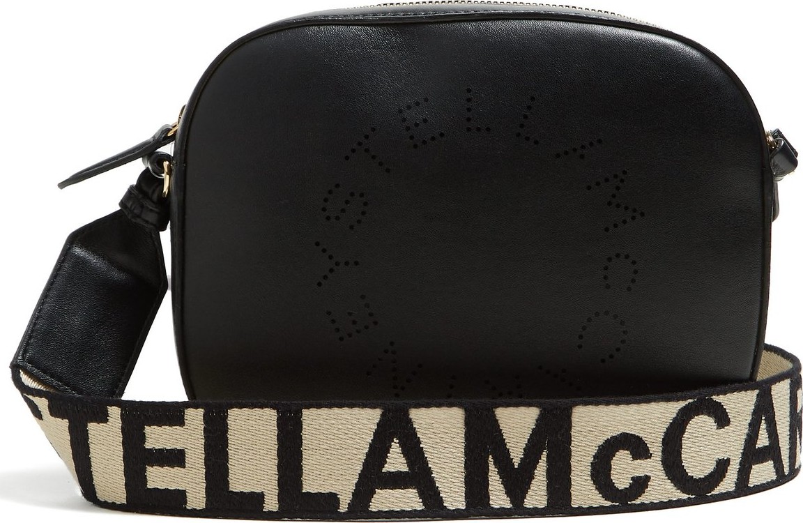 Stella McCartney Logo faux-leather cross-body bag