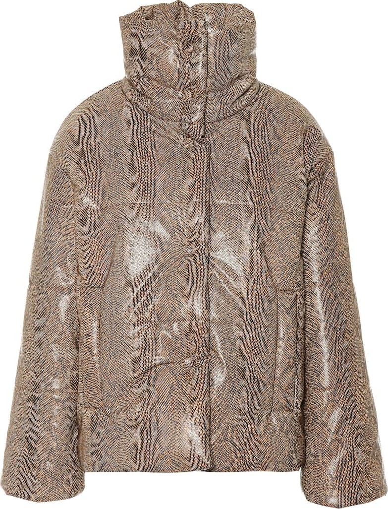 Nanushka Hide faux leather puffer jacket