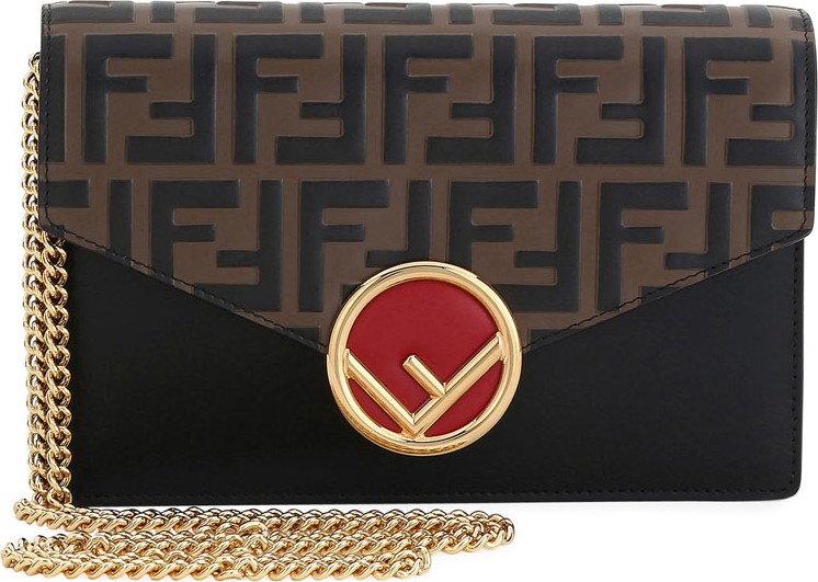 Fendi F Logo Liberty Wallet On A Chain