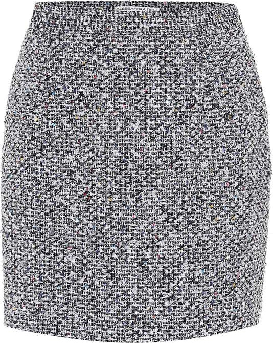 Alessandra Rich Sequined tweed miniskirt