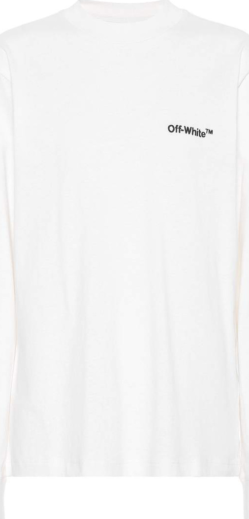 Off White Long-sleeved cotton T-shirt